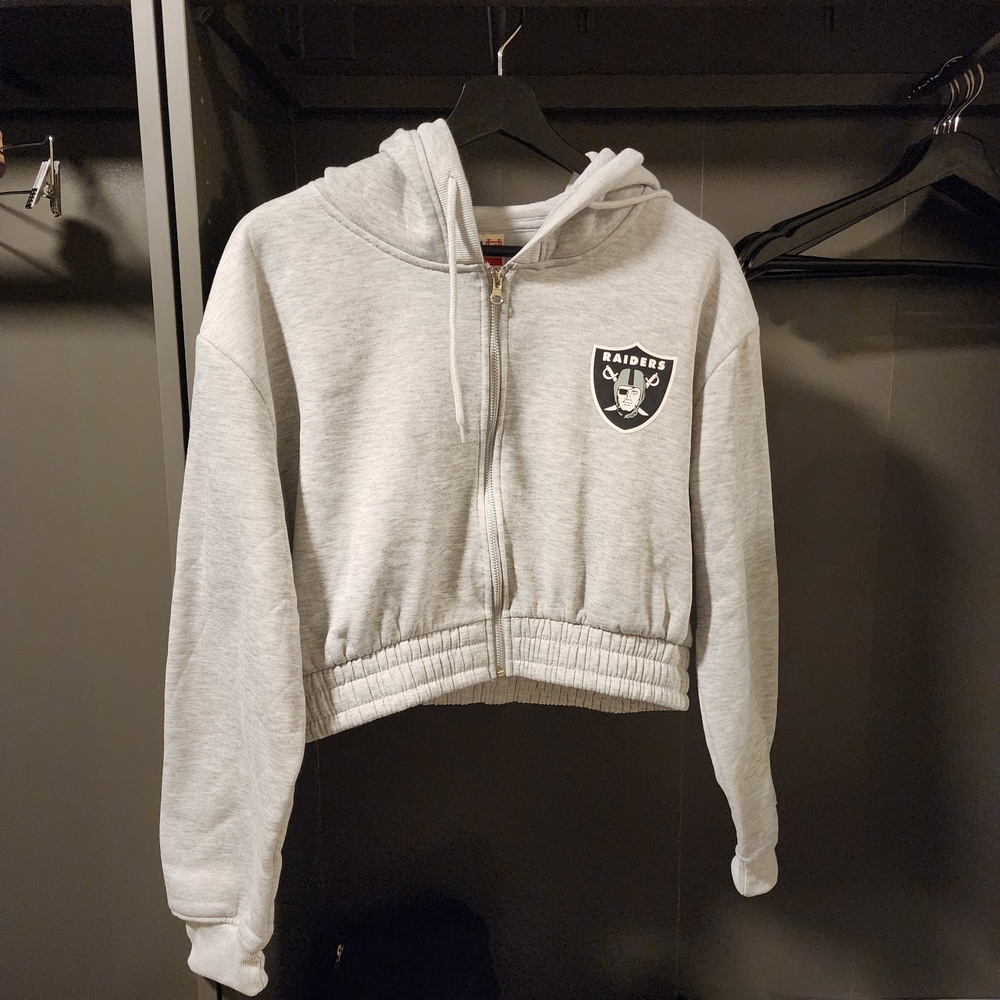 Fashion Nova Gray Cropped Hoodie